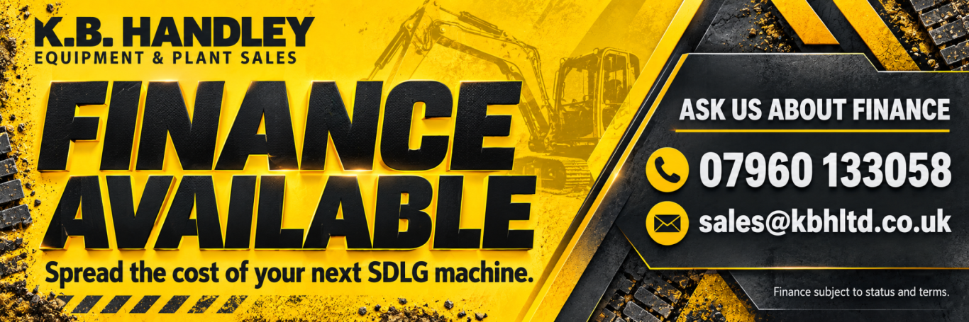 K.B.Handley Equipment & Plant Sales | From 0% Finance Excavator & Equipment sales in The West Midlands, finance available, full after sales and service provided.