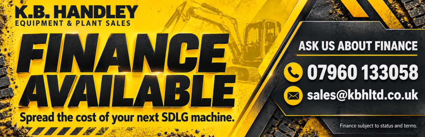 K.B.Handley Equipment & Plant Sales | Finance Available From 0% | 07960 133058 K.B.Handley Equipment & Plant Sales finance flyer. From 0% Finance