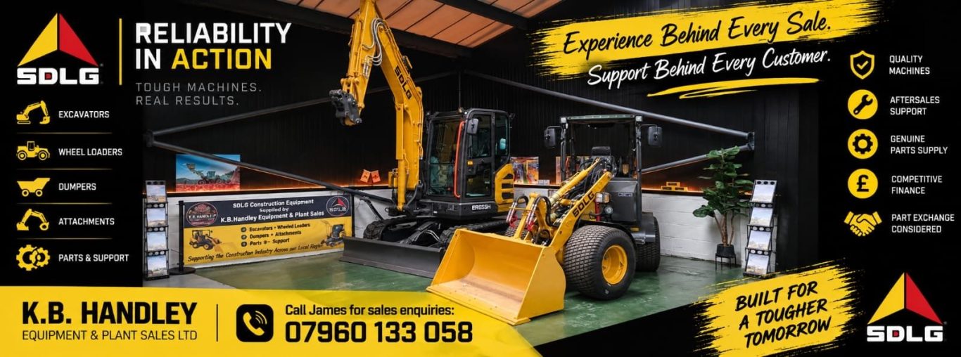 SDLG Equipment, Excavator Sales & Support | K.B. Handley SDLG excavator and wheel loader sales from K.B. Handley, with parts, aftersales support and finance.