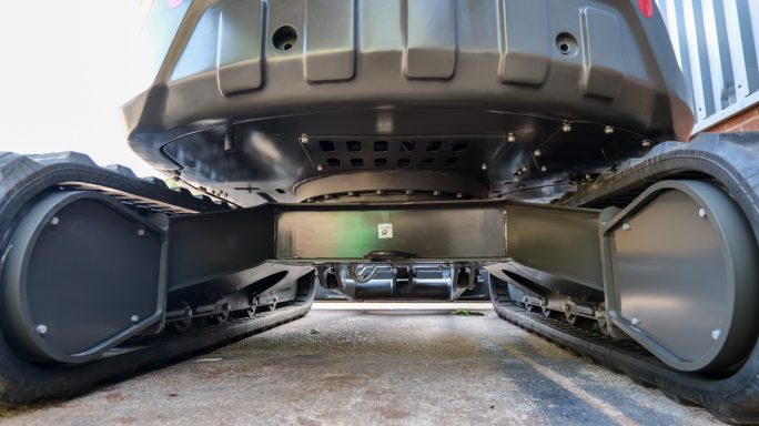 SDLG ER655H Zero Tail Swing Mini Excavator under carriage view from the back