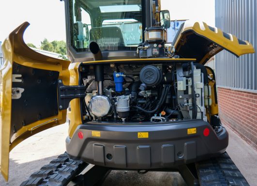SDLG ER655H Zero Tail Swing Mini Excavator engine bay