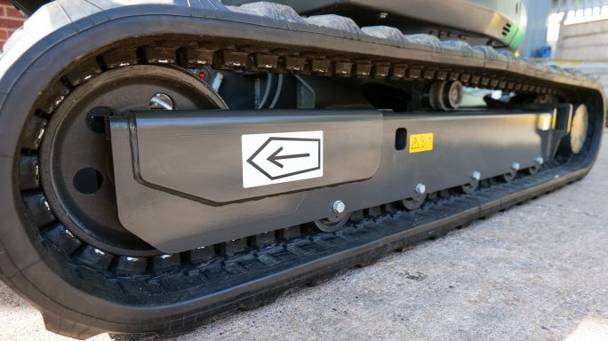 SDLG ER655H Zero Tail Swing Mini Excavator under carriage view from the side